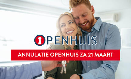 Annulatie Openhuis 21 maart
