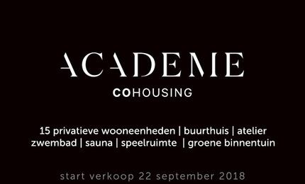 Academie Cohousing - Start verkoop op 22/09!