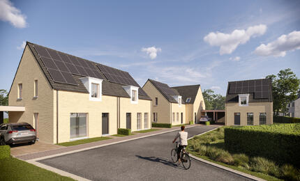 Nieuwbouwproject Dorpsloop in Halle-Zoersel met 5 huizen