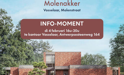 Info-moment Molenakker: dinsdag 4 februari 16u-20u